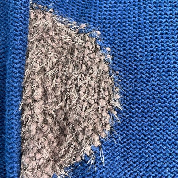 Turtleneck Sweater Miss Capitan size S cotton blue beige brown - Picture 7 of 13